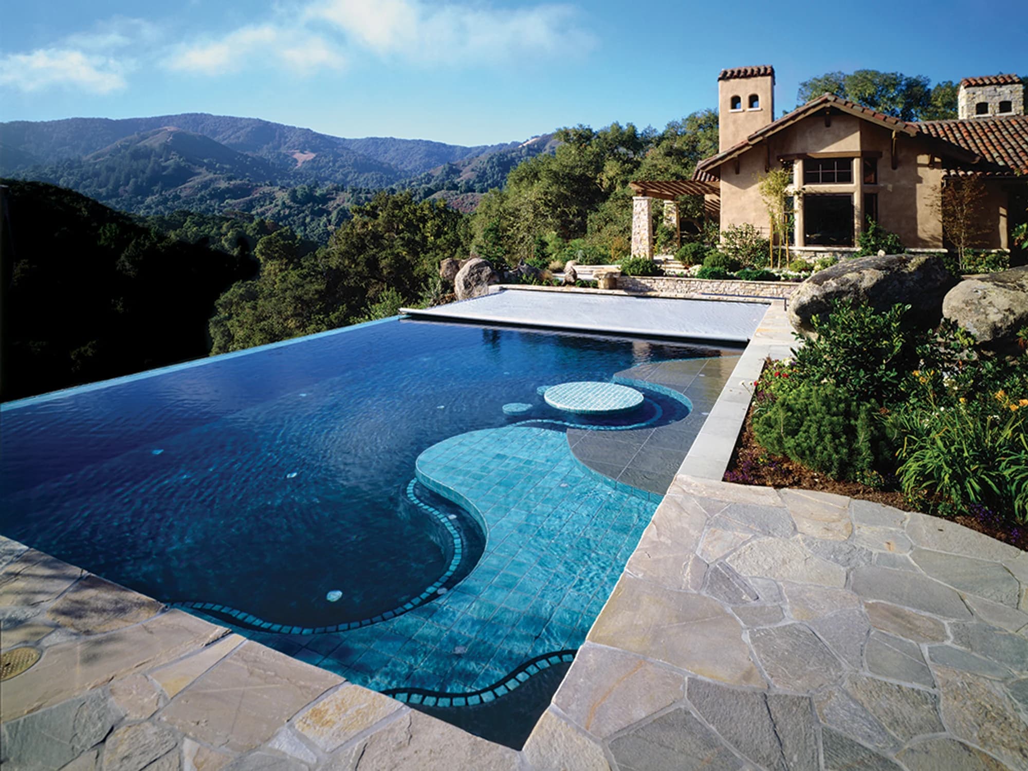 Priority Pool Cover installation — Connecticut backyard