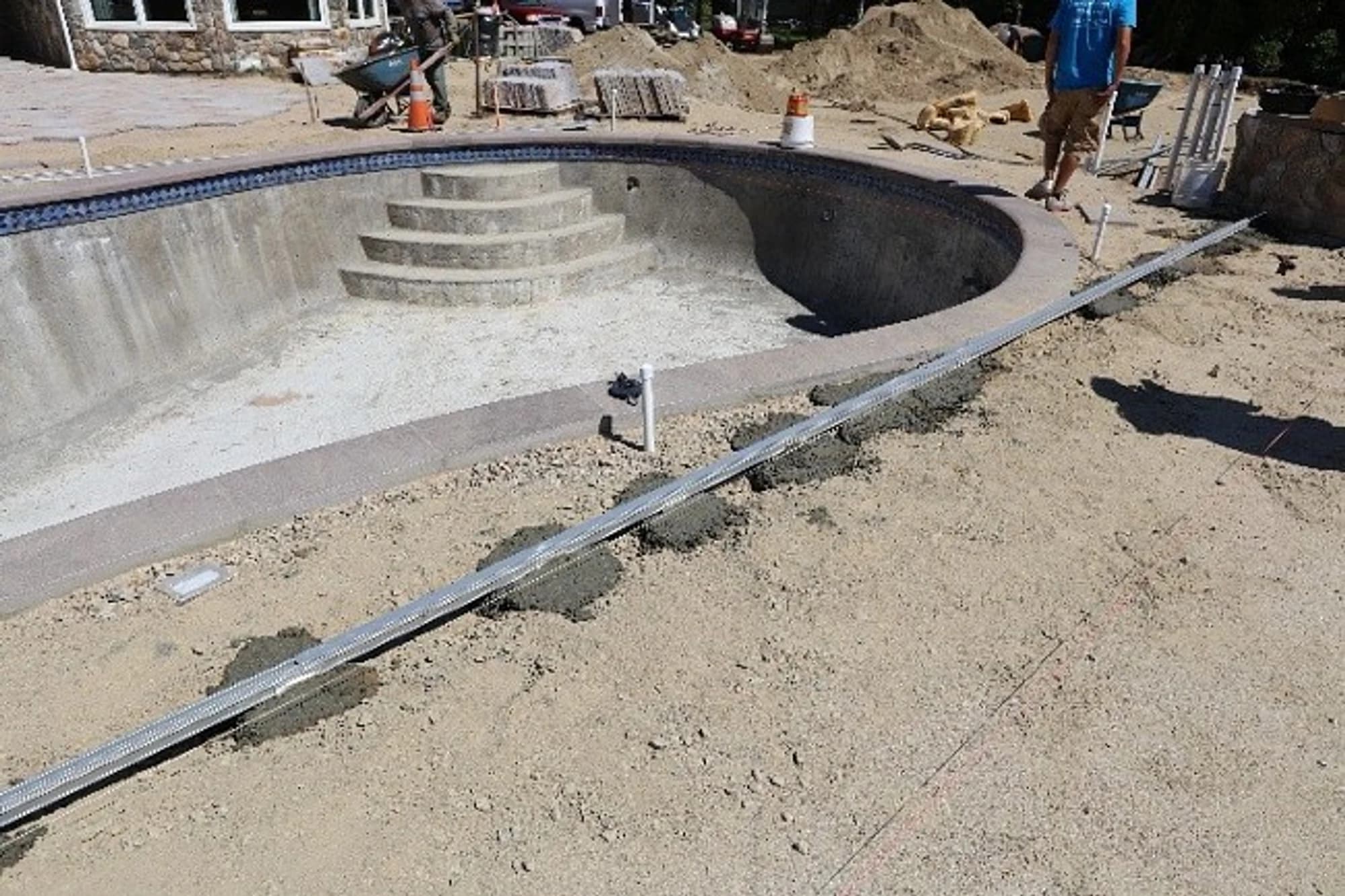 Pool cover installation step 4