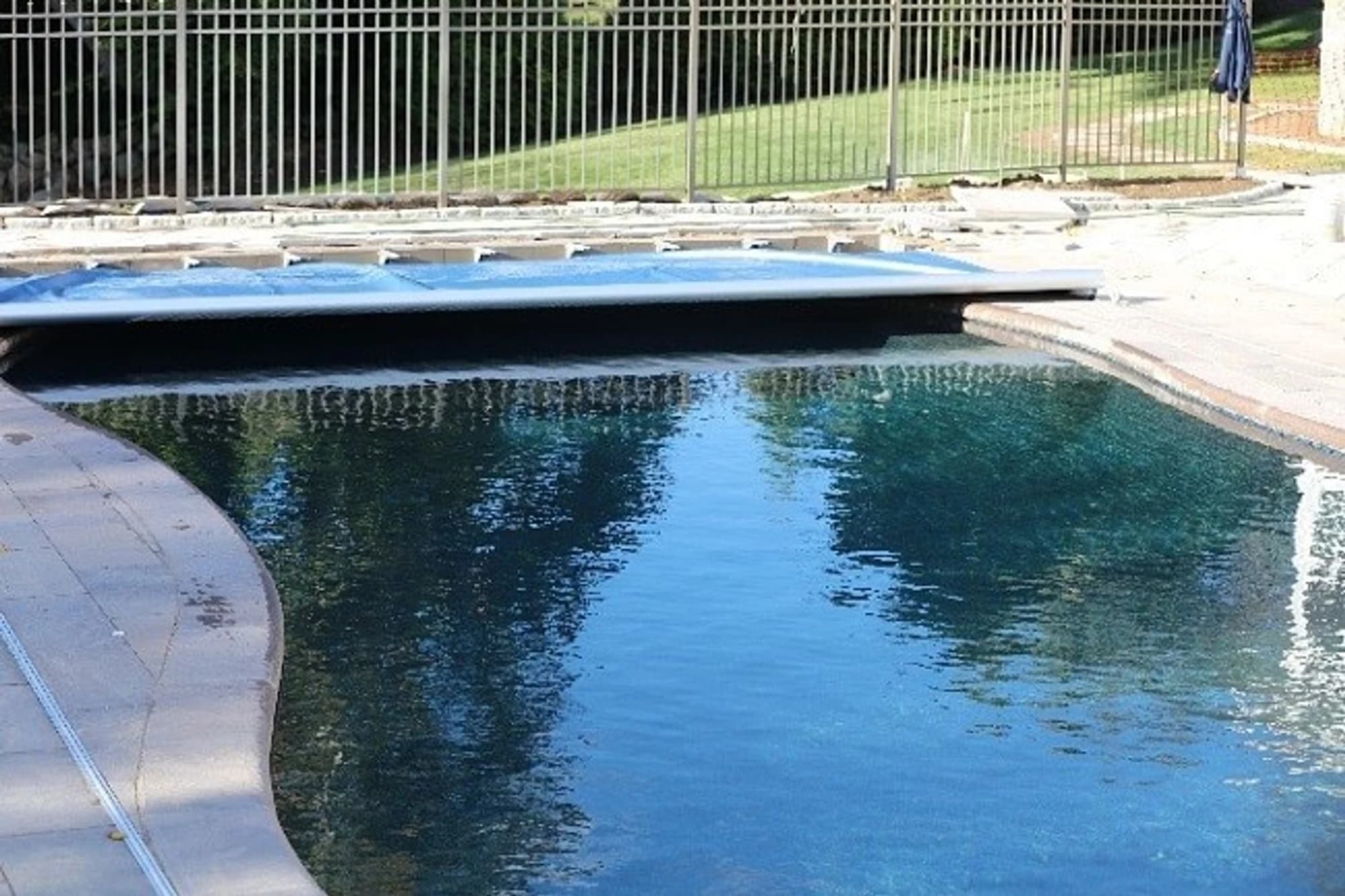Pool cover installation step 10