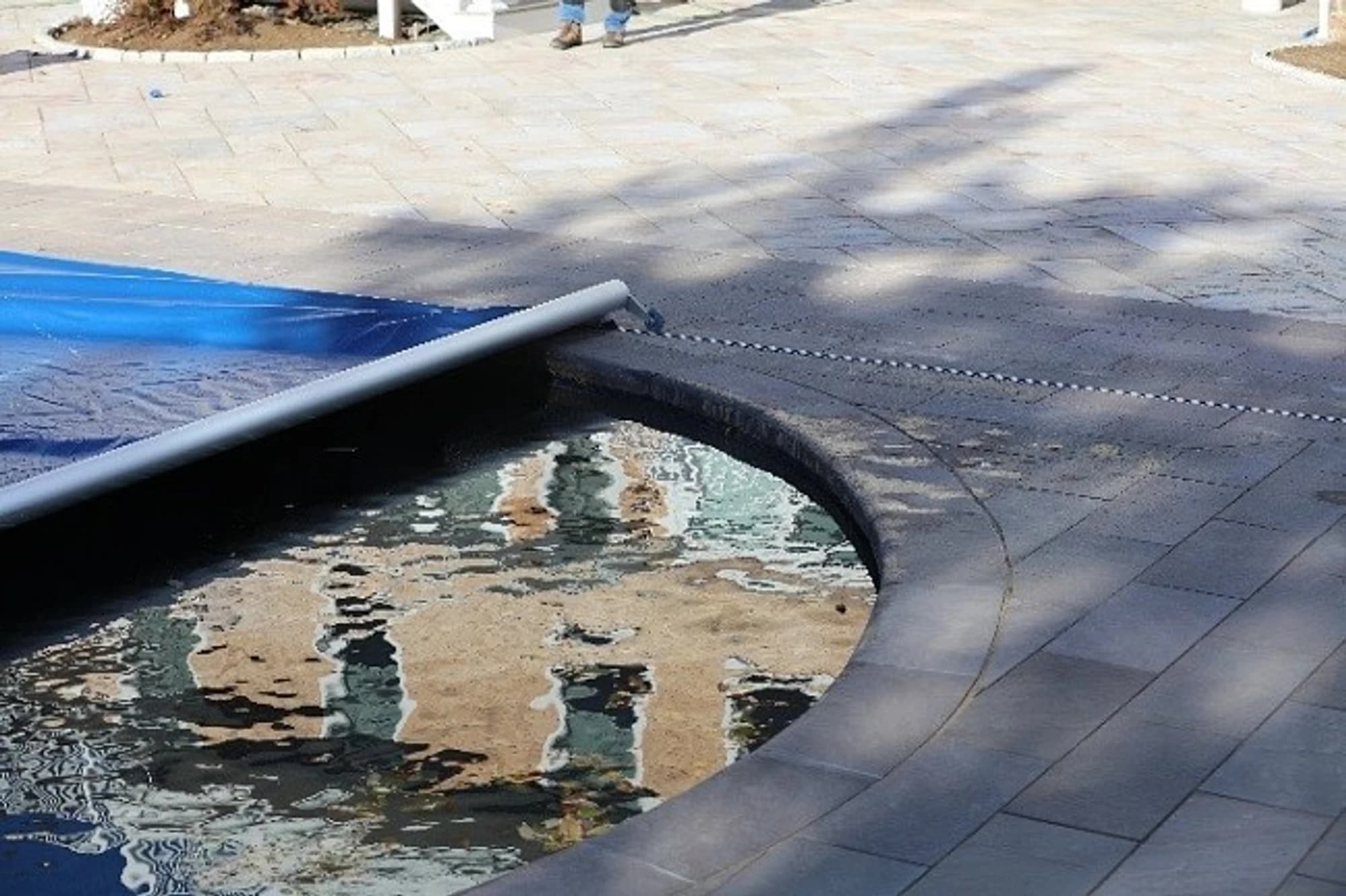 Pool cover installation step 12
